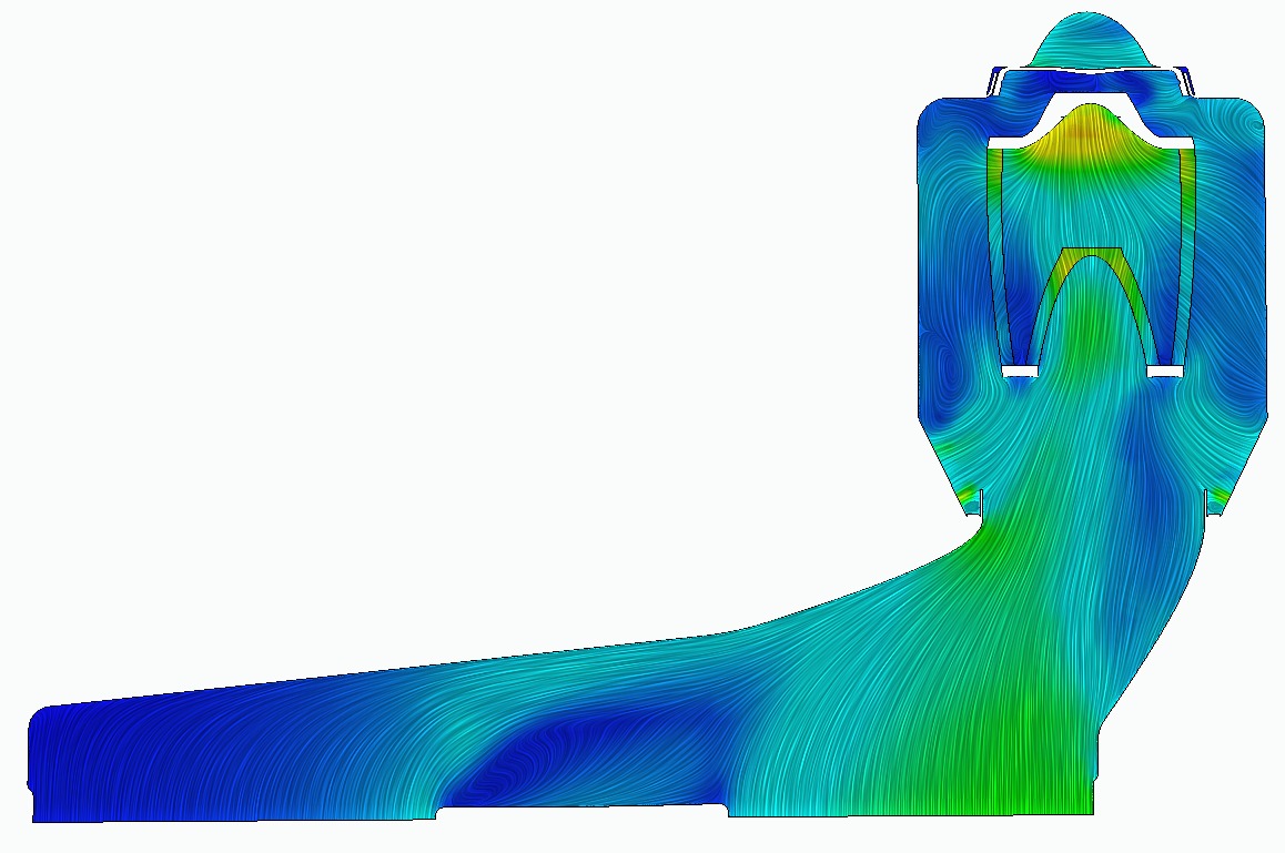 Unitronic Carbon Fiber 2.5 TFSI Intake Flow Sim 5