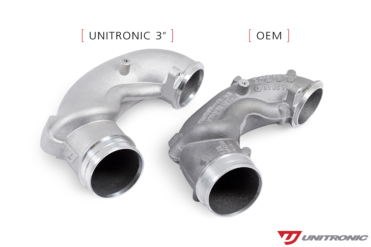 Unitronic 2.5 Inlet Elbow VS OEM Side by Side