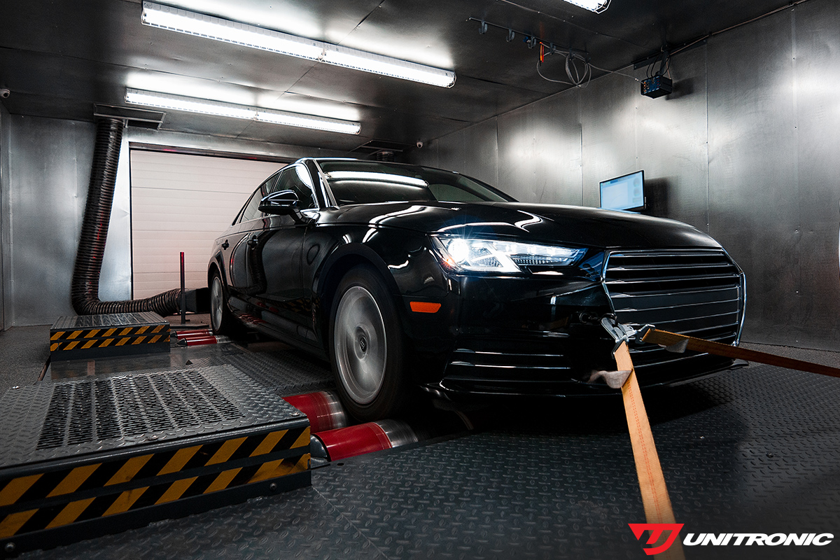 B9 A4 On MAHA Dyno Unitronic