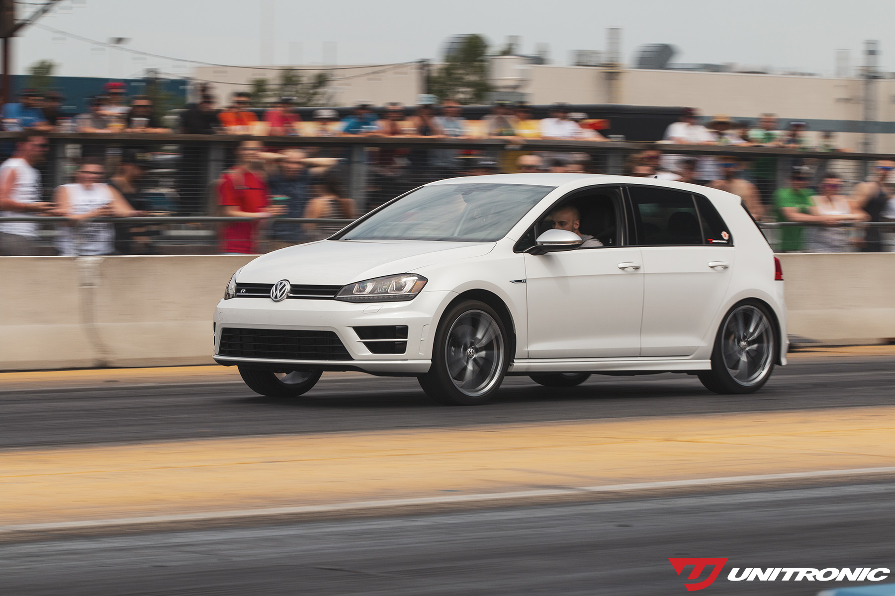 Unitronic Golf R at the dragstrip