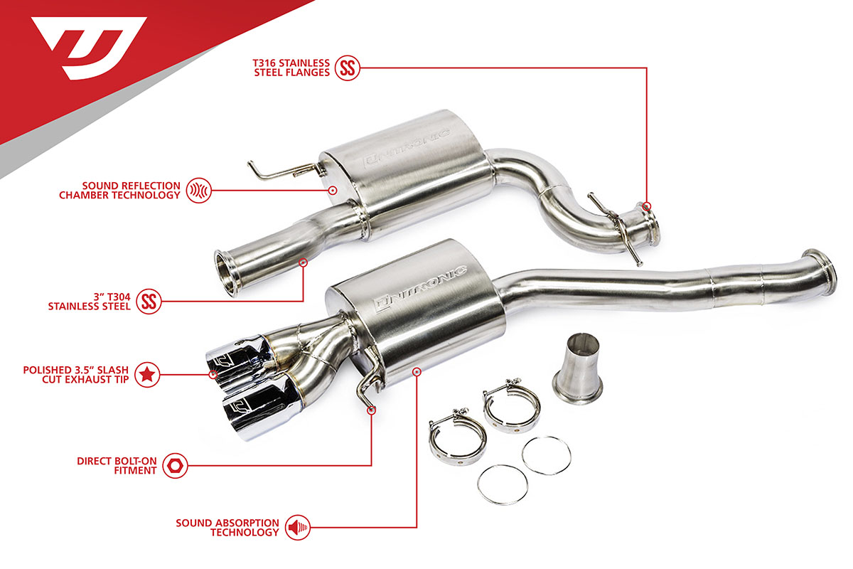 Unitronic 1.8 and 2.0 TSI MK5/MK6 JETTA GLI CAT-BACK