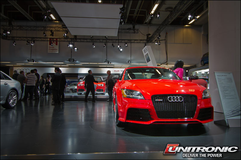 Audi TT RS on display in the Audi Booth