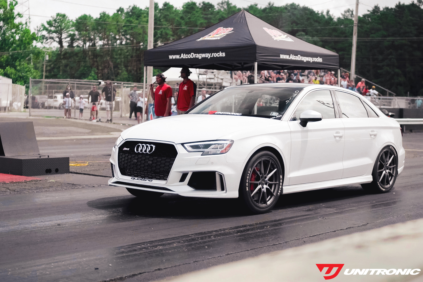 Brian's Unitronic RS3 at the dragstrip